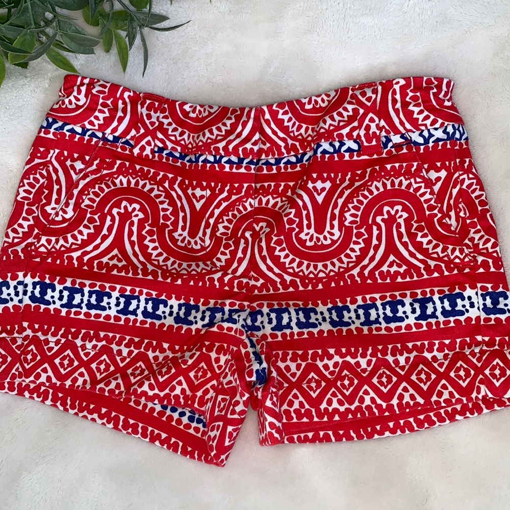 Vineyard Vines 4T Red & Blue Shorts EUC Adjustable Waist